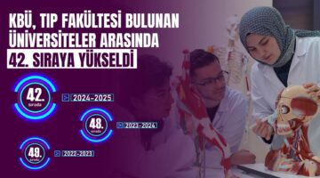 KBÜ tıp alanında yükselmeyi sürdürüyor