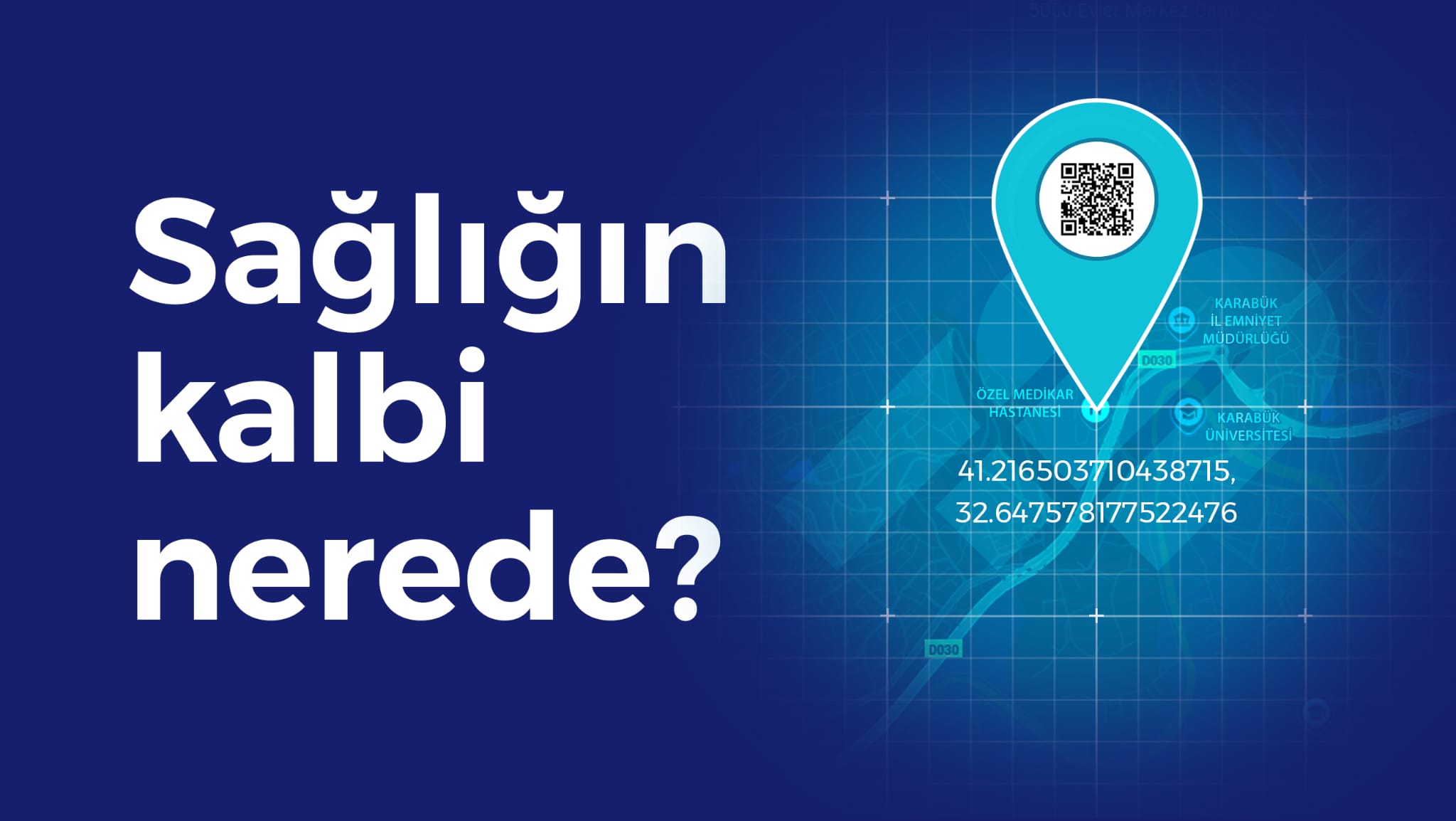 Billboardlarda merak uyandıran mesaj: “Sağlığın Kalbi Nerede?”