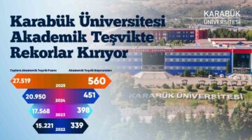 Karabük Üniversitesi akademik teşvikte yükselişini sürdürüyor
