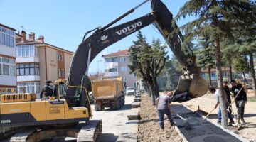 Mehmet Akif Ersoy Parkı’na desenli asfalttan yürüyüş yolları yapılıyor