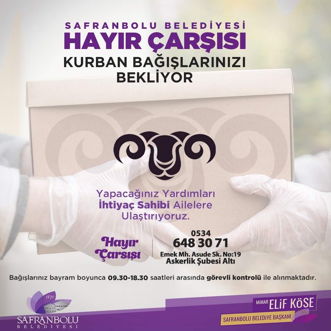 Safranbolu Belediyesi Kurban Bayramı’nda bağış köprüsü olacak